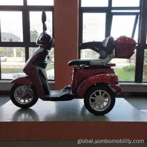 Low Speed Electric Trcicyle YB408-2 Dark Red Electric Scooter For The Handicapped Manufactory